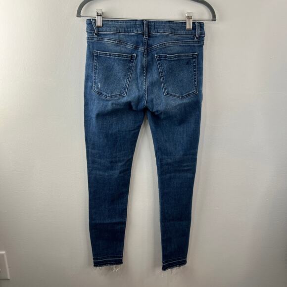 DL1961 River Blue Mid Rise Margaux Instasculpt Ankle Length Skinny Denim Jean 27 - Picture 6 of 10